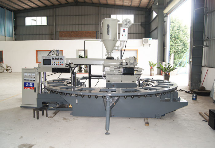 Couleur mono de moulage de machine injection en plastique verticale de semelles de talon haut