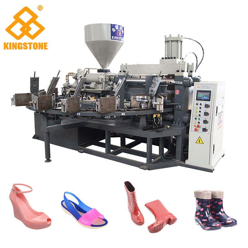 Machine de moulage par injection de couleur simple de 12 stations, sandale rotatoire faisant la machine