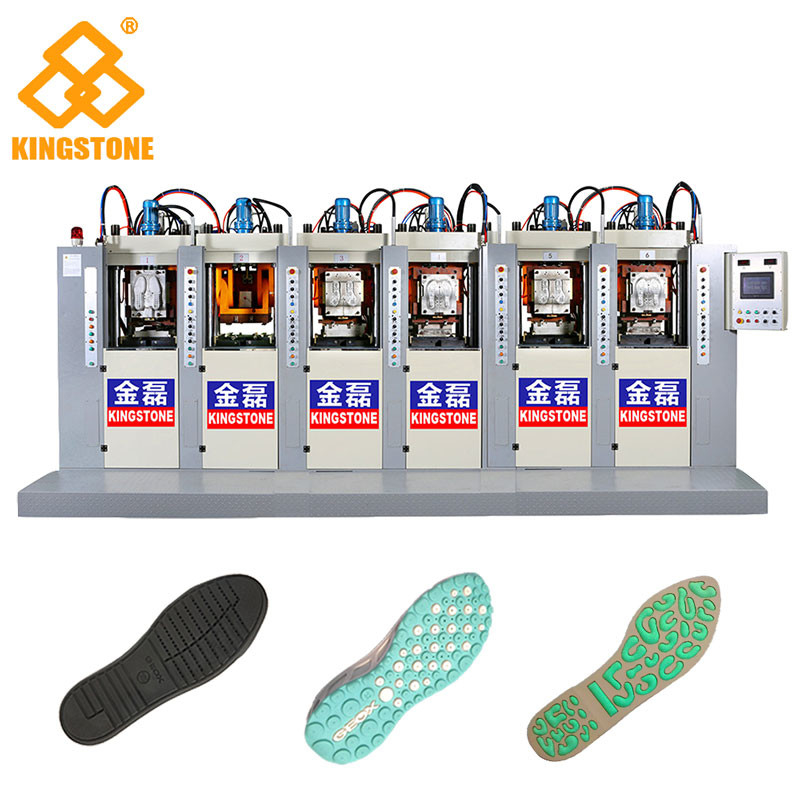 Machine de fabrication unique de chaussure de PVC de TPU TR 6 stations avec P.I.D. Système de contrôle