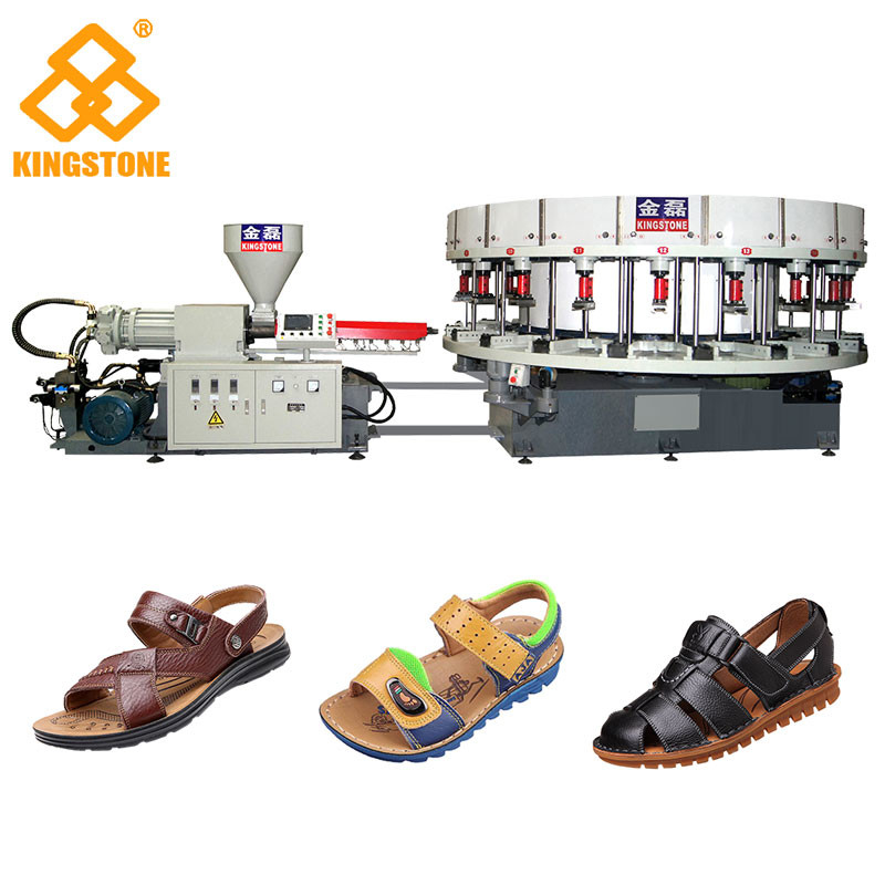 Chaussures automatiques de PVC d'injection directe d'espadrille faisant à machine la couleur simple