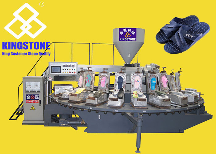Type rotatoire soufflant la chaussure de PVC faisant la machine