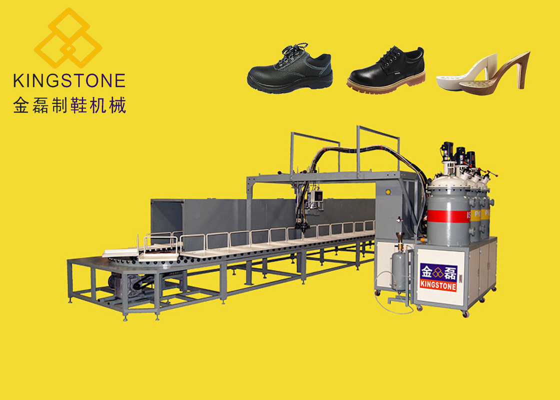 Mono/deux colorez la machine de versement d'unité centrale de polyuréthane pour des semelles de chaussure/complètement automatique